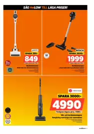 Power reklamblad vecka 41 Sida 53: Roborock vatt- och torrdammsugare €4.990,00, Point skaftdammsugare €849,00