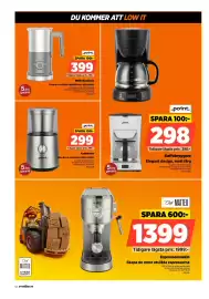 Power reklamblad vecka 41 Sida 54: Point kaffekvarn €299,00, Point mjölkskummare €399,00