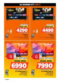 Power reklamblad vecka 41 Sida 6: Cepter 4K Smart-TV €4.490,00, Cepter 4k qled google tv €7.990,00