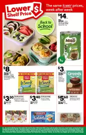 Woolworths catalogue week 41 Page 3: Woolworths Choc Chip Muffin Bars €5,60, Nestlé Milo 1 kg €14,00
