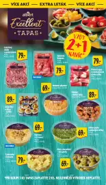 Albert leták týden 41 Strana 53: Excellence Lanyžový salám s parmezánem €79,00, Ančovičky a olivy - špízky €89,00