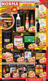 Norma leták týden 42 Strana 1: Čerstvé listové těsto XXL €22,90, Kuřecí nugetky €159,90