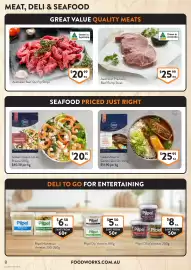 Foodworks catalogue week 41 Page 8: Global Cooked Tail on Prawns €20,15, Global Atlantic Salmon Skin On €25,95