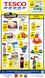 Tesco leták týden 41 Strana 1: TESCO - 7. 10. 13. 10. 2026 SUPER VÝHODNE Naše nejlepší SUPER VÝHODNÉ -62% 198,90 7490 CENA