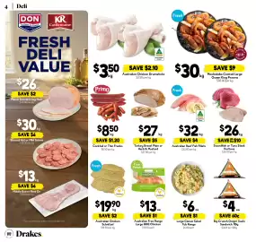 Drakes catalogue week 41 Page 4: Australian Reef Fish Fillets €32,00, Australian Chicken Drumsticks €3,50