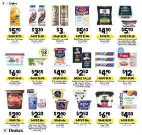Drakes catalogue week 41 Page 8: Gippsland Dairy Twist Yogurt €6,90, KR Castlemaine Traditional Kabana €4,90