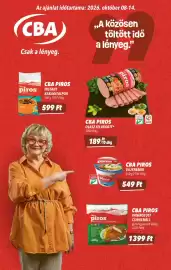 CBA akciós újság hét 41 Oldal 1: Cba piros panírozott csirkemell €1.399,00, Cba piros €1.890,00