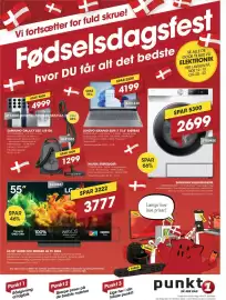 Punkt1 tilbudsavis Side 1: +x Vi fortsætter for fuld skrue! Fødselsdagsfest + hvor Du får alt det bedste DU SPAR 2000 + SPAR