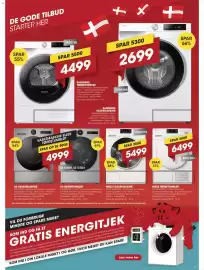 Punkt1 tilbudsavis Side 3: Miele vaskemaskine €5.499,00, Miele tørretumbler €6.499,00