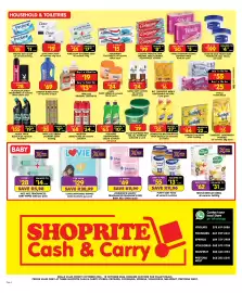 Shoprite catalogue Page 4: ALBEX THICK BLEACH €155,00, JOHNSON'S BABY JELLY €49,00