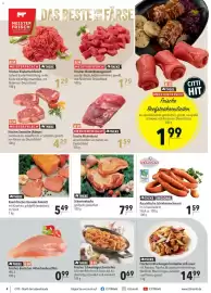 Citti tilbudsavis uge 41 Side 4: Theke SB Frisches Schweinegeschnetzeltes €69,00, Meisterfrisch Frische Rinderburst €1,59