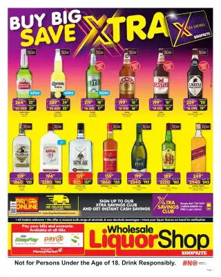 Shoprite Liquor catalogue (valid until 18-10)