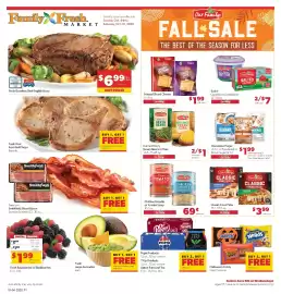 Family Fresh Market weekly ad Page 1: Our Family Canned Corn, Green Beans or Peas €0,50