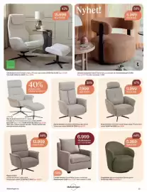 Møbelringen kundeavis Side 23: Star hvilestol €15.599,00, Krakk €3.600,00