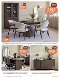 Møbelringen kundeavis Side 26: Aldon skjenk brunlakkert eikefiner €11.899,00, Bordhjul og bordstol €14.999,00