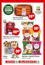 Spar kundeavis uke 41 Side 3: Norske små tomater €49,90, Norsk gulrot €24,90