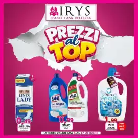 Volantino Irys Pagina 1: Lines Lady Assorbente anatomico €0,49, Puro Amore Ammorbidente €1,99