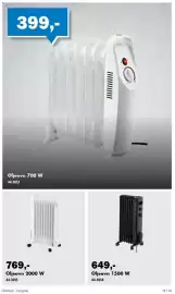 Biltema kundeavis Side 19: Oljeovn 1500 W €649,00, Oljeovn 2000 W €769,00