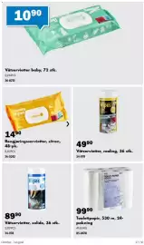 Biltema kundeavis Side 27: Cleaning Wipes Lemon €14,90, Våtservietter baby €0,23