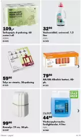 Biltema kundeavis Side 28: Torken ruller €109,00, Biltema AA/LR6 Alkalisk batteri €79,90