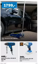 Biltema kundeavis Side 3: Biltema hjulmuttertrekker IW 800 W €449,00, Multi hjulmuttertrekker IW 18V €349,00