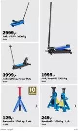 Biltema kundeavis Side 4: Støttebukk €129,00, Jekk 5000 kg, Heavy Duty €3.999,00