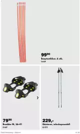 Biltema kundeavis Side 10: Brøytestikker €99,90, Gåstaver, teleskopmodell €229,00