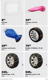 Biltema kundeavis Side 13: Isskrape med hanske €29,90, Isskrape med vott €34,90
