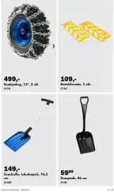Biltema kundeavis Side 14: Snøkjetting, 13" €499,00, Antisklimatte €109,00
