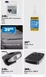 Biltema kundeavis Side 17: Frontrutebeskytter €39,90, Kupévarmer, 1400 W €389,00