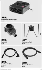 Biltema kundeavis Side 18: Kupévarmerhylle €49,90, Kupévarmer €389,00