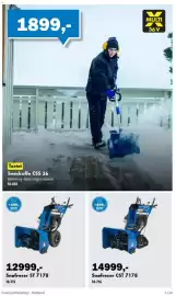 Biltema kundeavis Side 3: Snøfreser CST 7178 €14.999,00, Snøfreser ST 7178 €12.999,00