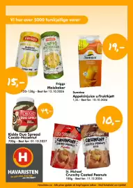 Havaristen kundeavis uke 41 Side 3: Friggs Maiskaker €15,00, Sunniva Appelsinjuice u/fruktkjøtt €19,00