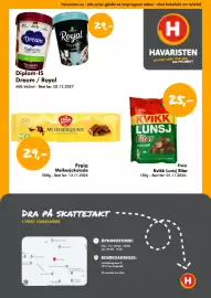 Havaristen kundeavis uke 41 Side 4: Freia Kvikk Lunsj Biter €25,00, Diplom-IS Dream / Royal €29,00