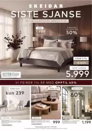 Skeidar kundeavis uke 41 Side 24: D90 dundyne helårs €1.749,00, VENUS SPISESTOL €239,00