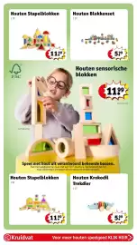 Kruidvat folder | Speelgoed Pagina 7: Houten Stapelblokken 1 ST Houten Blokkenset 1 ST 3 FSC 11.99 599 Houten sensorische