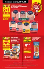 Biedronka gazetka tydzień 41 Strona 4: PONIEDZIAŁEK - SOBOTA 5.10-10.10 MOJA Biedronka Biedronke WSZYSTKIE WĘDLINY W