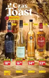 Biedronka gazetka | Alkohole Strona 1: Wino białe Peter Weinbach Riesling €16,99, Wino czerwone Astrale Rosso €18,99