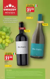 Biedronka gazetka | Alkohole Strona 2: Wino białe Via Italia Bianco €21,99, Wino czerwone Via Italia Rosso €21,99