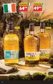 Biedronka gazetka | Alkohole Strona 28: Whiskey Dublin's Own Rum Cask €64,99, Likier Dublin's Own Apple €49,99