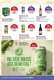 Catalogue Monop' page 13: Brooklyn - bistee riootbly aromatisee au matcha €2,09, Heineken - bière blonde €3,89