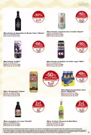 Catalogue Monop' page 15: 3 Monts Bière blonde de dégustation de Flandre Triple €2,77, Azimut Bière blanche €2,84