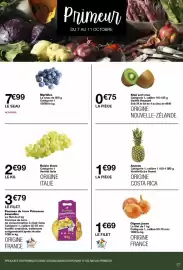 Catalogue Monop' page 17: Ananas €1,99, Raisin blanc €2,99