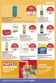 Catalogue Monop' page 33: Orangina Soda regular €1,87, Pago Jus de fruits Destination Rio ananas coco €1,91