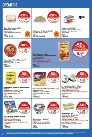 Catalogue Monop' page 42: CHABERT Reblochon de Savoie €16,00, Camembert Bons Mayennais €1,95
