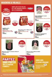 Catalogue Monop' page 48: Le domaine d'Ernest Magret de canard €21,52, L'Enclos du Bio Façon aiguillettes de canard €45,00