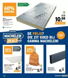 GAMMA folder Pagina 2: Haardhout natuurlijk gedroogd €5,99, Boordsteen beton zwart €4,29