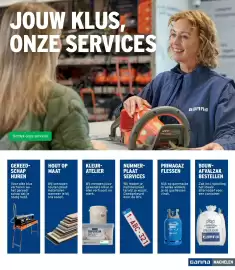 GAMMA folder Pagina 7: JOUW KLUS, ONZE SERVICES Ontdek onze services Ganna GEREED- SCHAP HUREN HOUT OP MAAT KLEUR- ATELIER