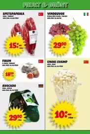 Nelins reklamblad vecka 41 Sida 4: Spetspaprika €15,00, Fikon €18,50