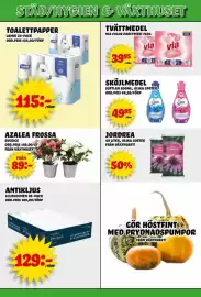 Nelins reklamblad vecka 41 Sida 9: Softlan sköljmedel €49,95, Azalea Frossa €89,00